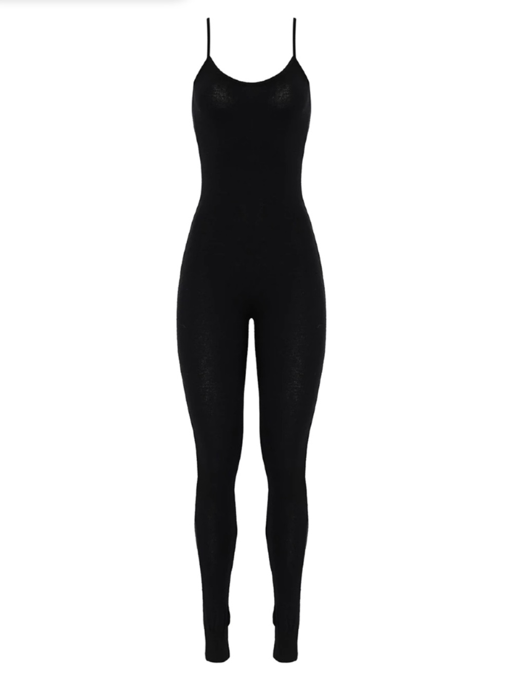 Andrea Bogosian JUMPSUIT TRICOT ISTELL BLACK Sz M Coquette Luxury Girl Tightfit